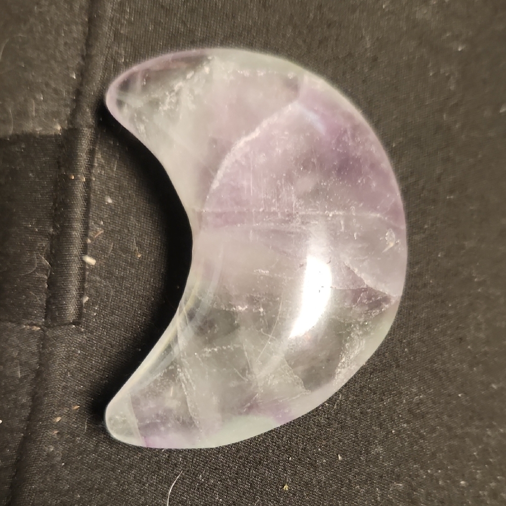 Moon-Shaped Crystal Stone - Picture 3 of 5